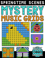 Spring Mystery Music Grids - Bundle Digital Resources Thumbnail